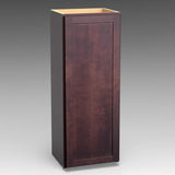 Hampton Bay Shaker Java Wall Kitchen Cabinet - 15" W x 12" D x 42" H