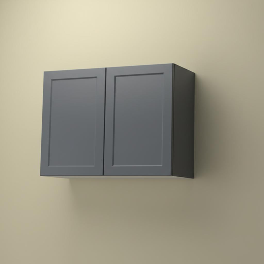 Hampton Bay Designer Series Melvern Storm Gray Shaker Assembled Wall Kitchen Cabinet