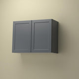 Hampton Bay Designer Series Melvern Storm Gray Shaker Assembled Wall Kitchen Cabinet