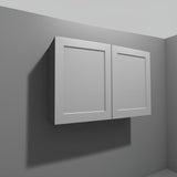 Hampton Bay Designer Series Melvern Storm Gray Shaker Wall Kitchen Cabinet
