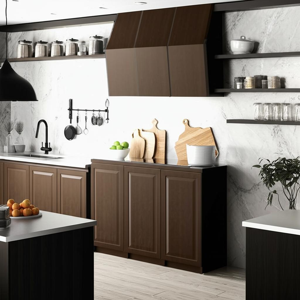 Hampton Bay Hampton 21-inch Wall Kitchen Cabinet in Cognac