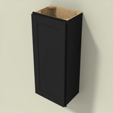 Hampton Bay Avondale 15 in. W x 12 in. D x 30 in. H Ready to Assemble Plywood Shaker Wall Kitchen Cabinet in Raven Black