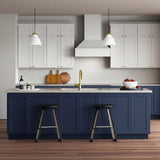 Hampton Bay Avondale Ink Blue Shaker Wall Kitchen Cabinet