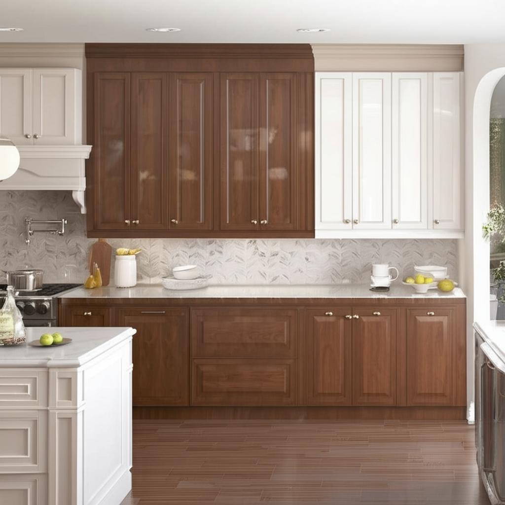 Hampton Bay 42" Wall Kitchen Cabinet in Cognac