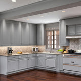 Hampton Bay Designer Series Elgin Wall Kitchen Cabinet in Heron Gray