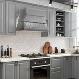 Hampton Bay Designer Series Elgin Wall Kitchen Cabinet in Heron Gray