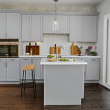 Hampton Bay Designer Series Melvern Wall Kitchen Cabinet in Heron Gray