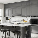 Hampton Bay Designer Series Elgin Wall Kitchen Cabinet in Heron Gray