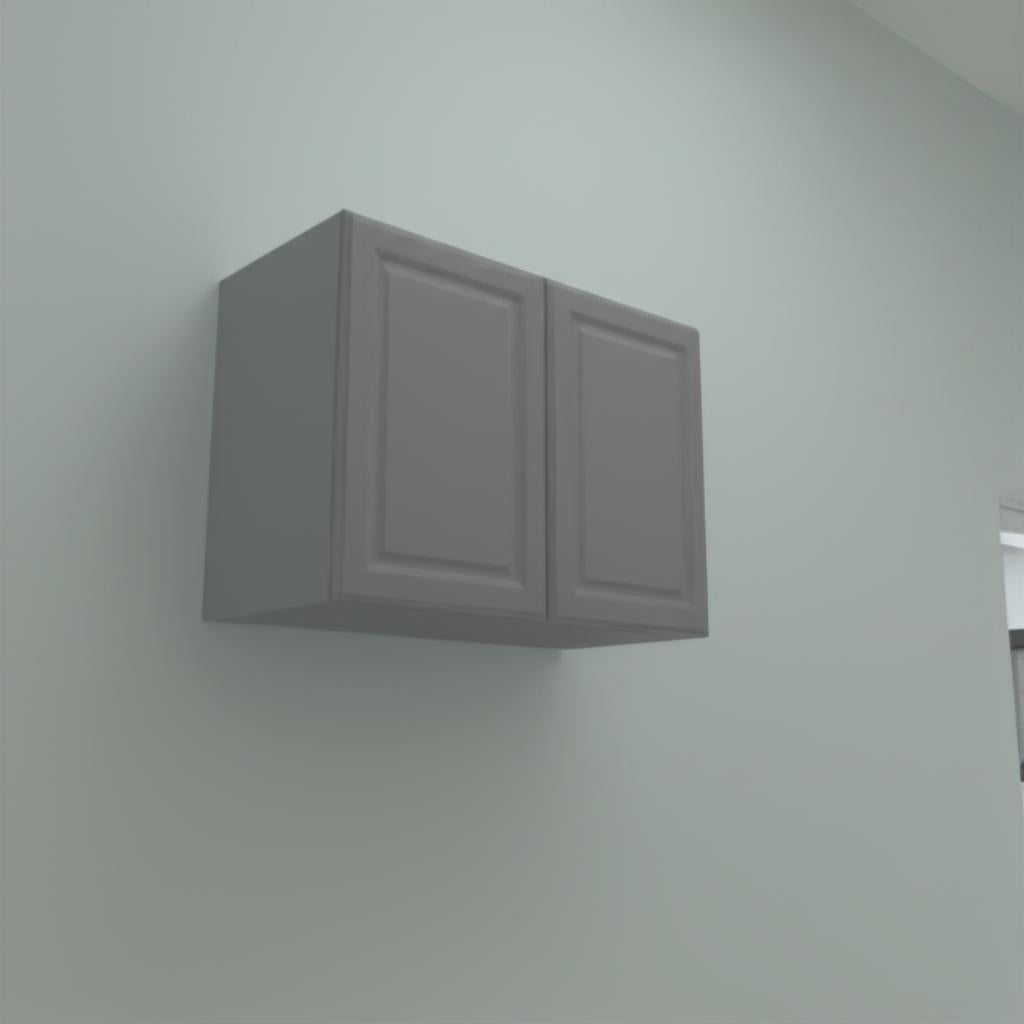Hampton Bay Designer Series Elgin Wall Kitchen Cabinet in Heron Gray