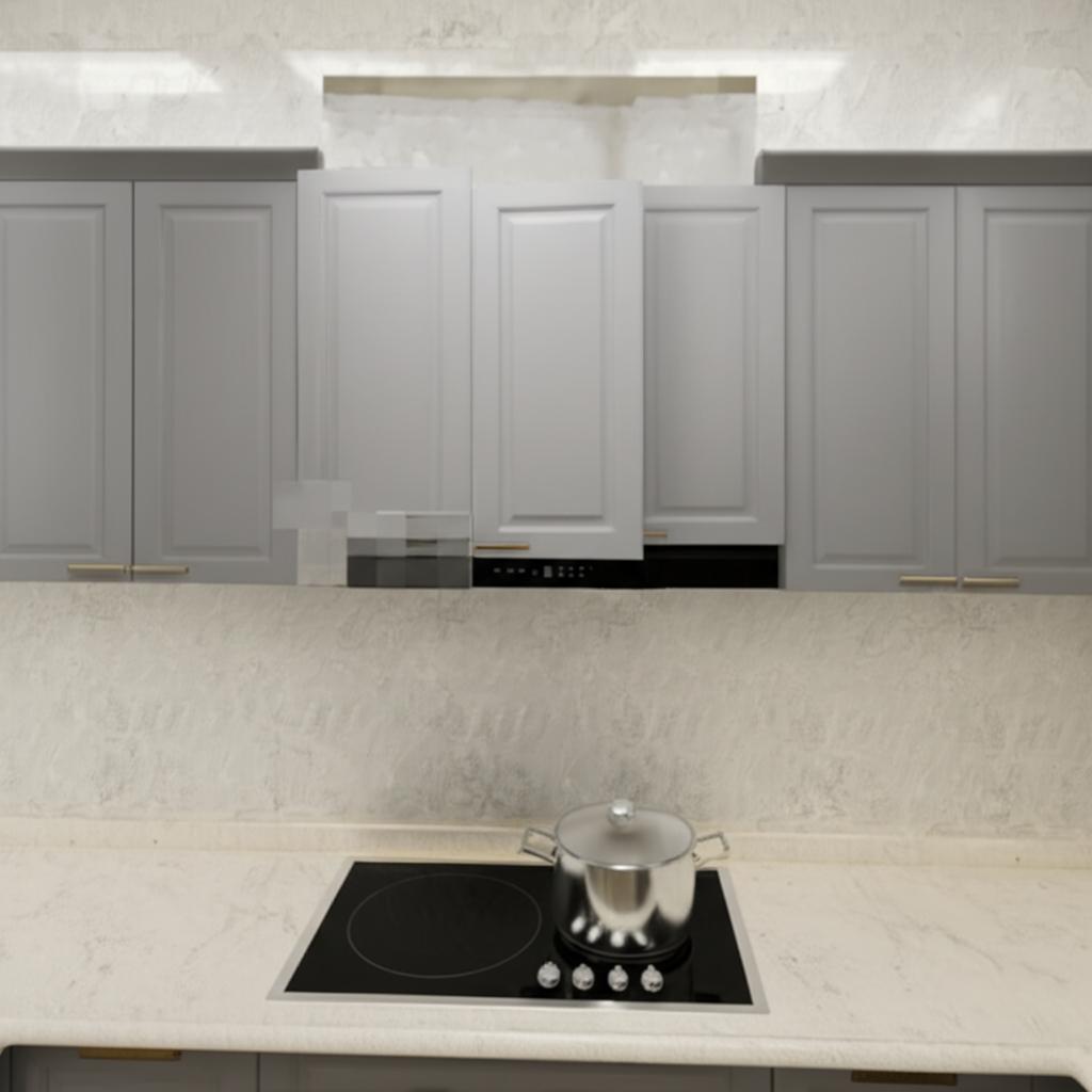 Hampton Bay Designer Series Elgin Wall Kitchen Cabinet in Heron Gray