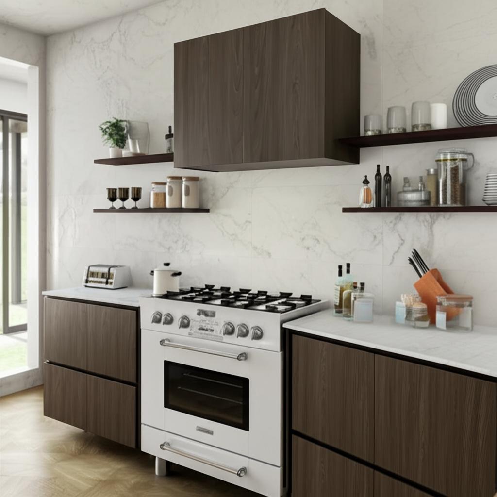 Hampton Bay Designer Series Edgeley Wall Kitchen Cabinet in Driftwood