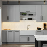 Hampton Bay Designer Series Melvern Wall Kitchen Cabinet in Heron Gray