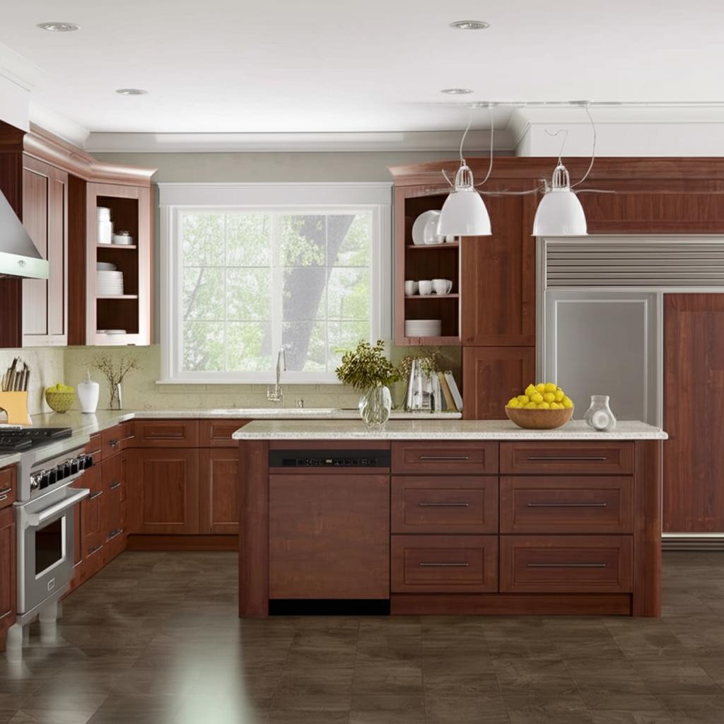 Hampton Bay Designer Series Soleste Wall Kitchen Cabinet in Spice