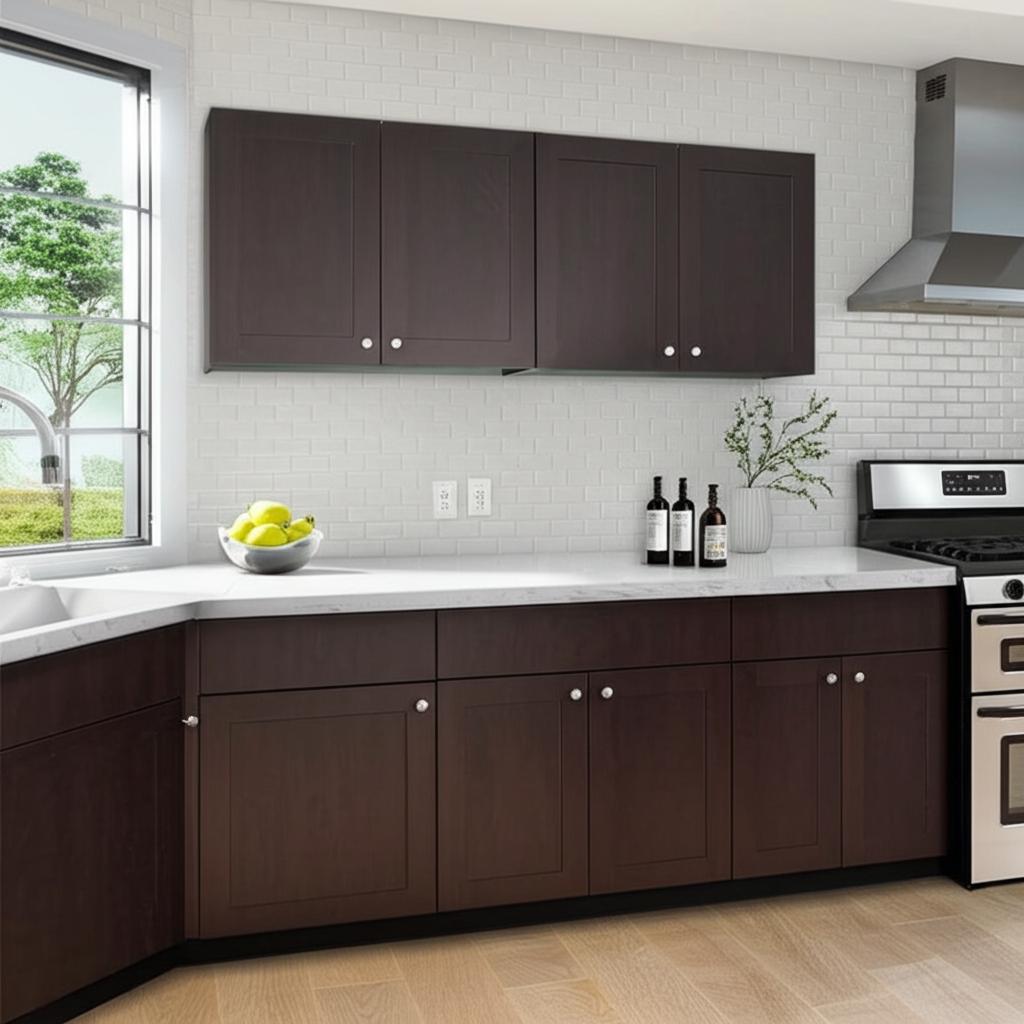 Hampton Bay Edson Shaker Wall Cabinet in Dusk