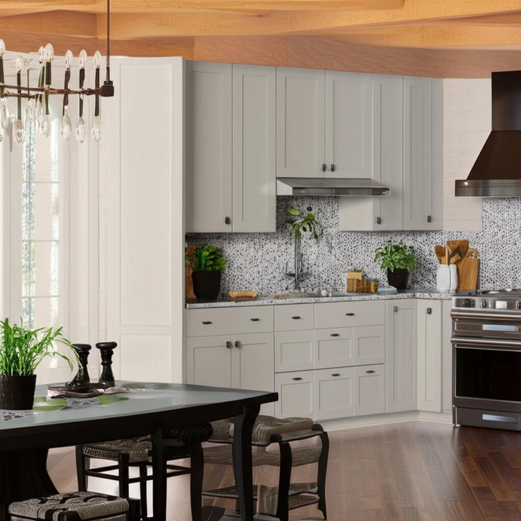 Hampton Bay Cambridge Gray Shaker Assembled Wall Kitchen Cabinet
