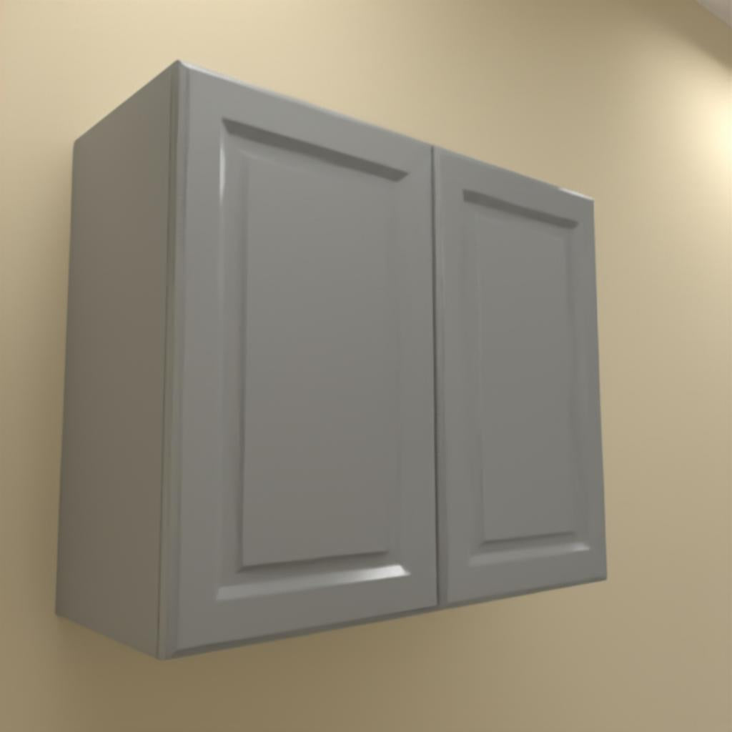 Hampton Bay Designer Series Elgin Wall Kitchen Cabinet in Heron Gray