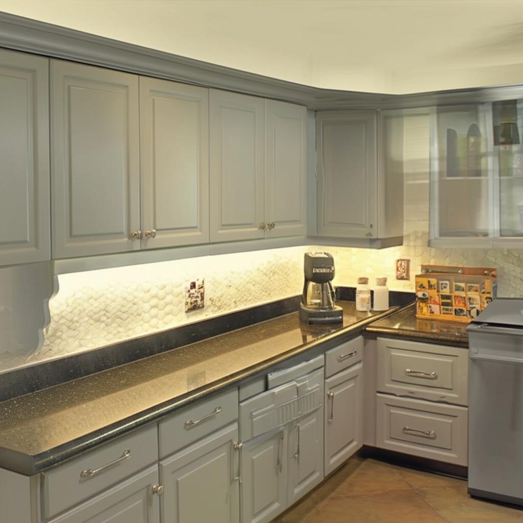 Hampton Bay Designer Series Elgin Wall Kitchen Cabinet in Heron Gray