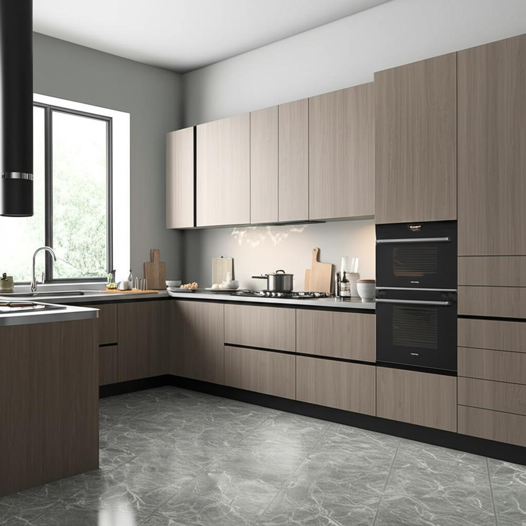 Hampton Bay Designer Series Edgeley Wall Kitchen Cabinet in Driftwood