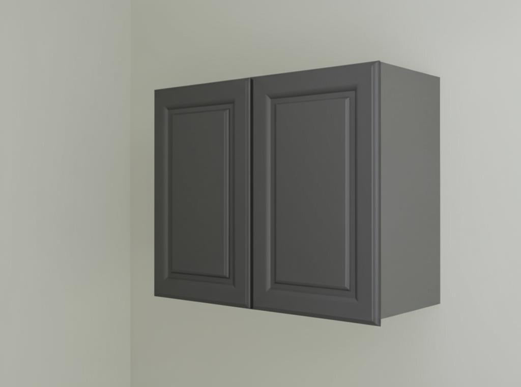 Hampton Bay Designer Series Elgin Wall Kitchen Cabinet in Heron Gray