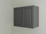 Hampton Bay Designer Series Elgin Wall Kitchen Cabinet in Heron Gray