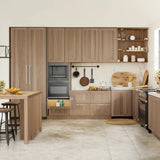 Hampton Bay Sinclair 15 in. W x 12 in. D x 36 in. H Assembled Wall Bridge Cabinet in Shaker Light Oak
