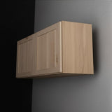 Hampton Bay Sinclair 15 in. W x 12 in. D x 36 in. H Assembled Wall Bridge Cabinet in Shaker Light Oak