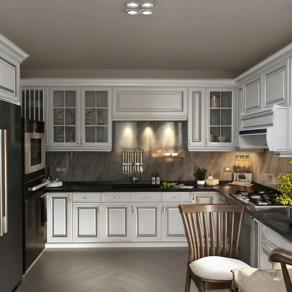 Hampton Bay Designer Series Elgin Wall Kitchen Cabinet in White