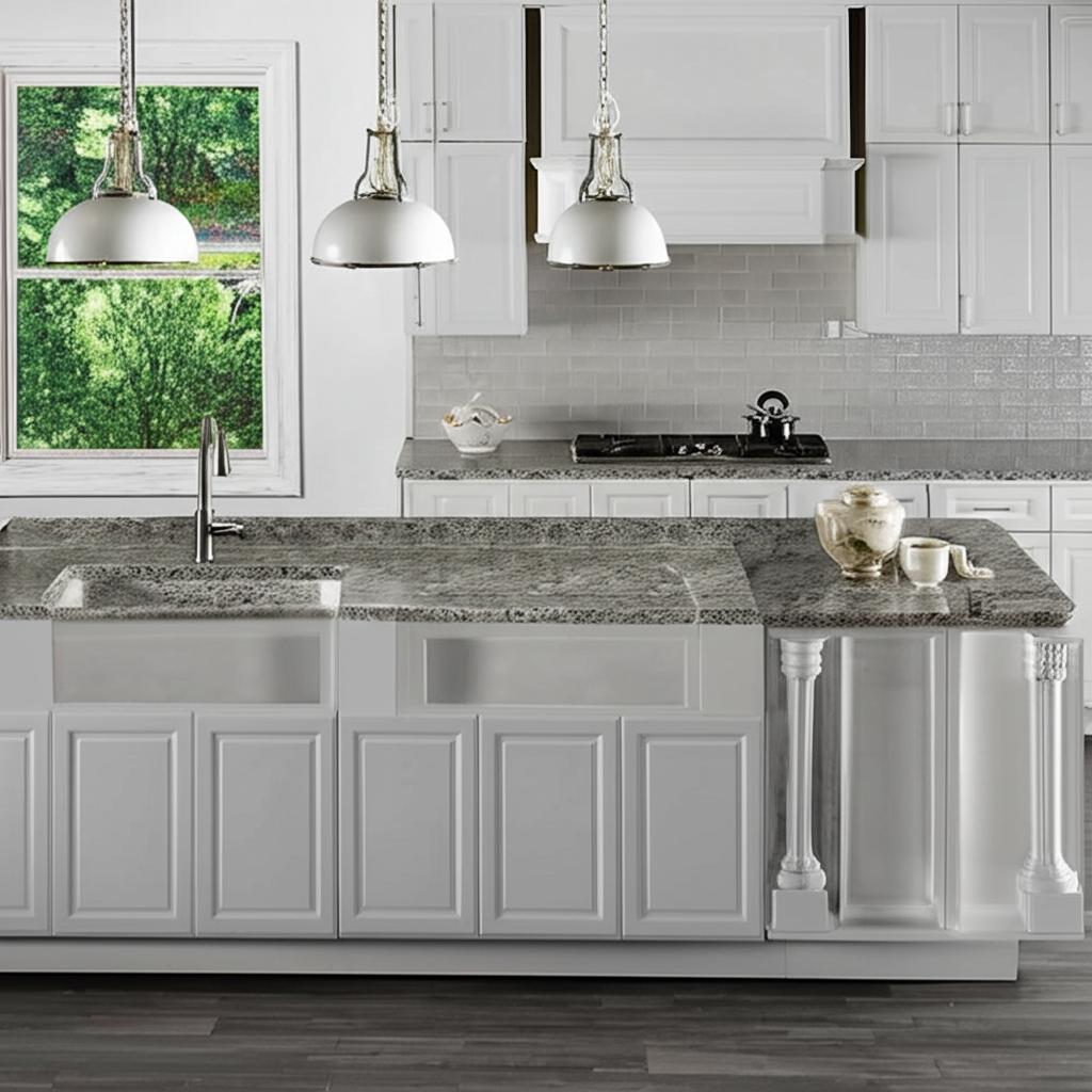 Hampton Bay Designer Series Elgin Wall Kitchen Cabinet in Heron Gray