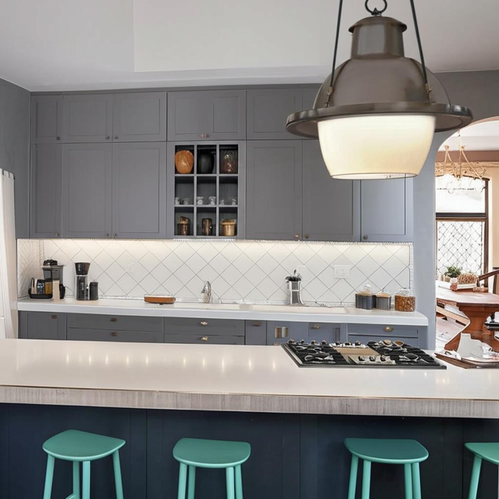 Hampton Bay Designer Series Melvern Wall Kitchen Cabinet in Heron Gray