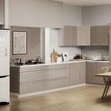 Hampton Bay Designer Series Edgeley Wall Kitchen Cabinet in Driftwood