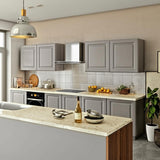 Hampton Bay Designer Series Elgin Wall Kitchen Cabinet in Heron Gray