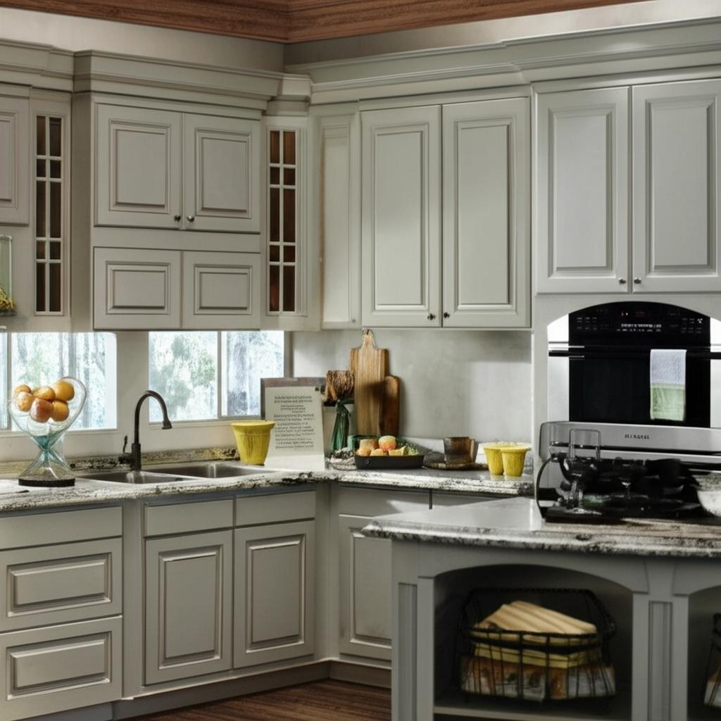 Hampton Bay Designer Series Elgin Wall Kitchen Cabinet in Heron Gray