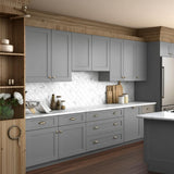 Hampton Bay Melvern Storm Gray Shaker Wall Kitchen Cabinet