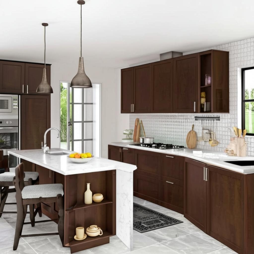 Hampton Bay Designer Series Soleste Wall Kitchen Cabinet in Spice