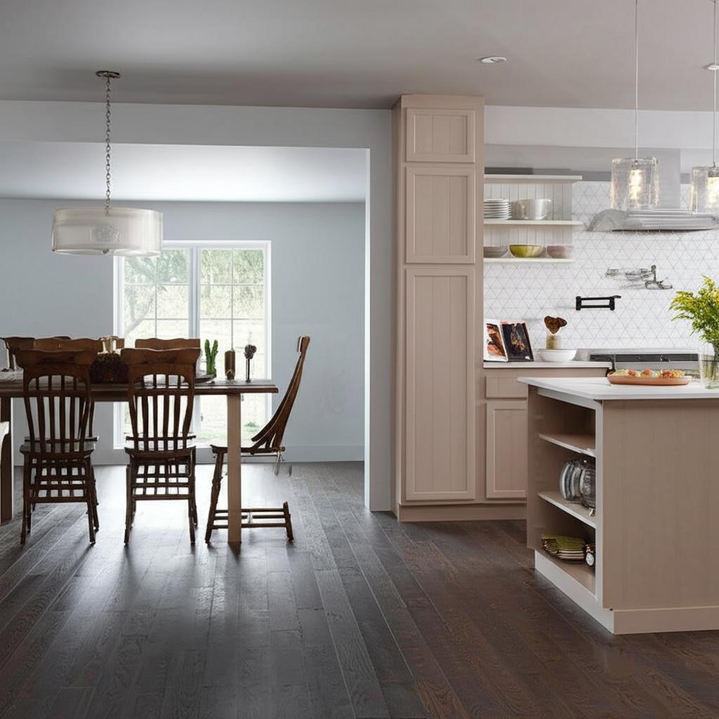 Hampton Bay 18 in. W x 24 in. D x 84 in. H Assembled Pantry Kitchen Cabinet in Unfinished with Recessed Panel