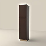 Hampton Bay Shaker Pantry Cabinet in Java - 18" W x 24" D x 84" H
