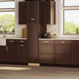 Hampton Bay Shaker Pantry Cabinet in Java - 18" W x 24" D x 84" H