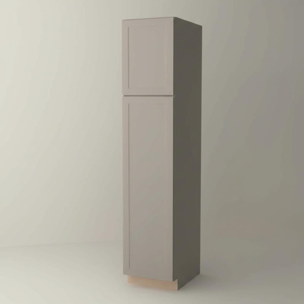 Hampton Bay Courtland Shaker Pantry Kitchen Cabinet in Sterling Gray