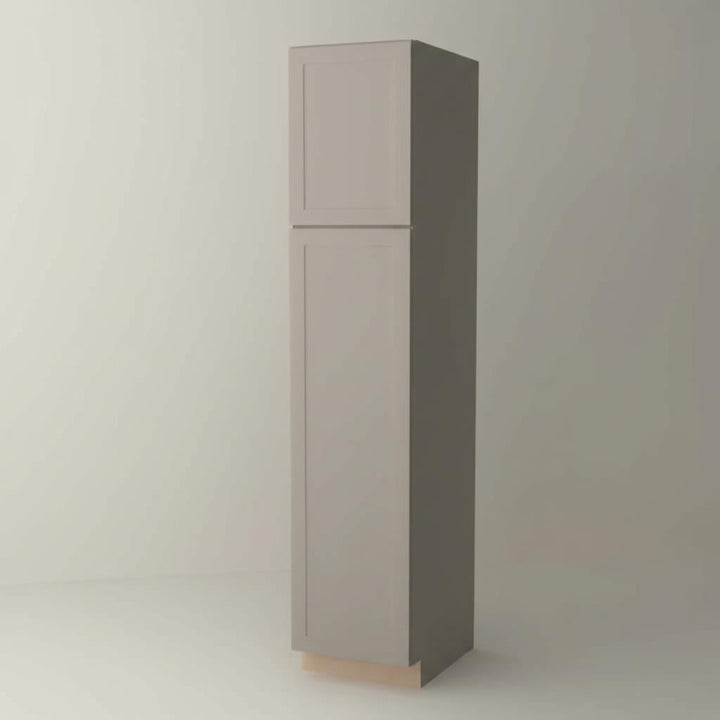 Hampton Bay Courtland Shaker Pantry Kitchen Cabinet in Sterling Gray