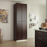 Hampton Bay Shaker Pantry Cabinet in Java - 18x24x96