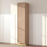 Hampton Bay Sinclair 18 in. W x 24 in. D x 90 in. H Assembled Pantry Cabinet in Shaker Light Oak