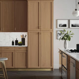 Hampton Bay Sinclair 18 in. W x 24 in. D x 90 in. H Assembled Pantry Cabinet in Shaker Light Oak