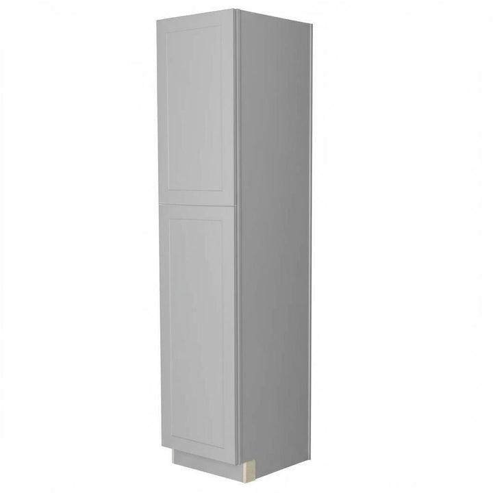 Hampton Bay Cambridge Gray Shaker Pantry Cabinet with Adjustable Shelves