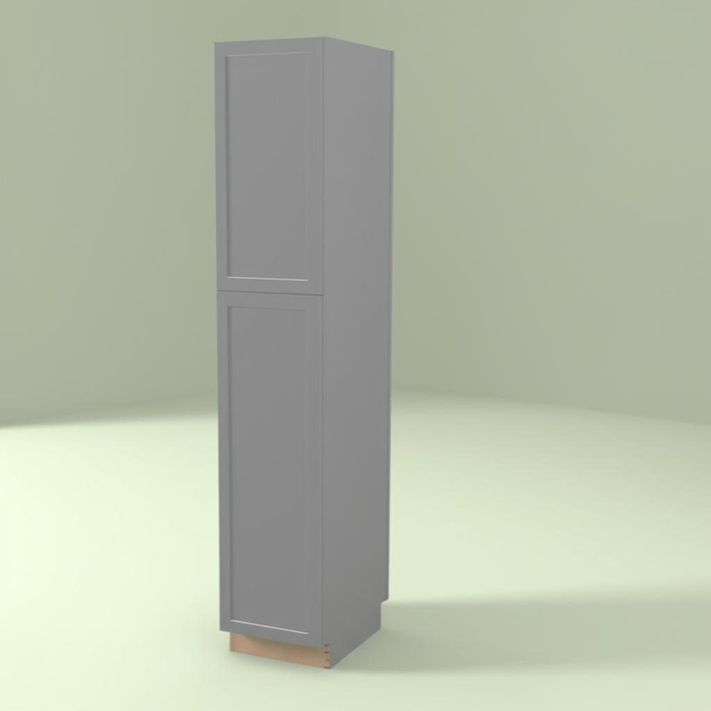 Hampton Bay Designer Series Melvern Storm Gray Shaker Pantry Cabinet