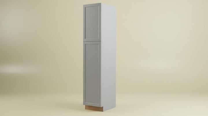 Hampton Bay Designer Series Melvern Pantry Kitchen Cabinet in Heron Gray