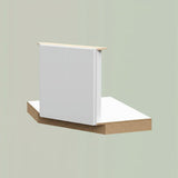 Hampton Bay Designer Series Edgeley Corner Sink Base Cabinet in White