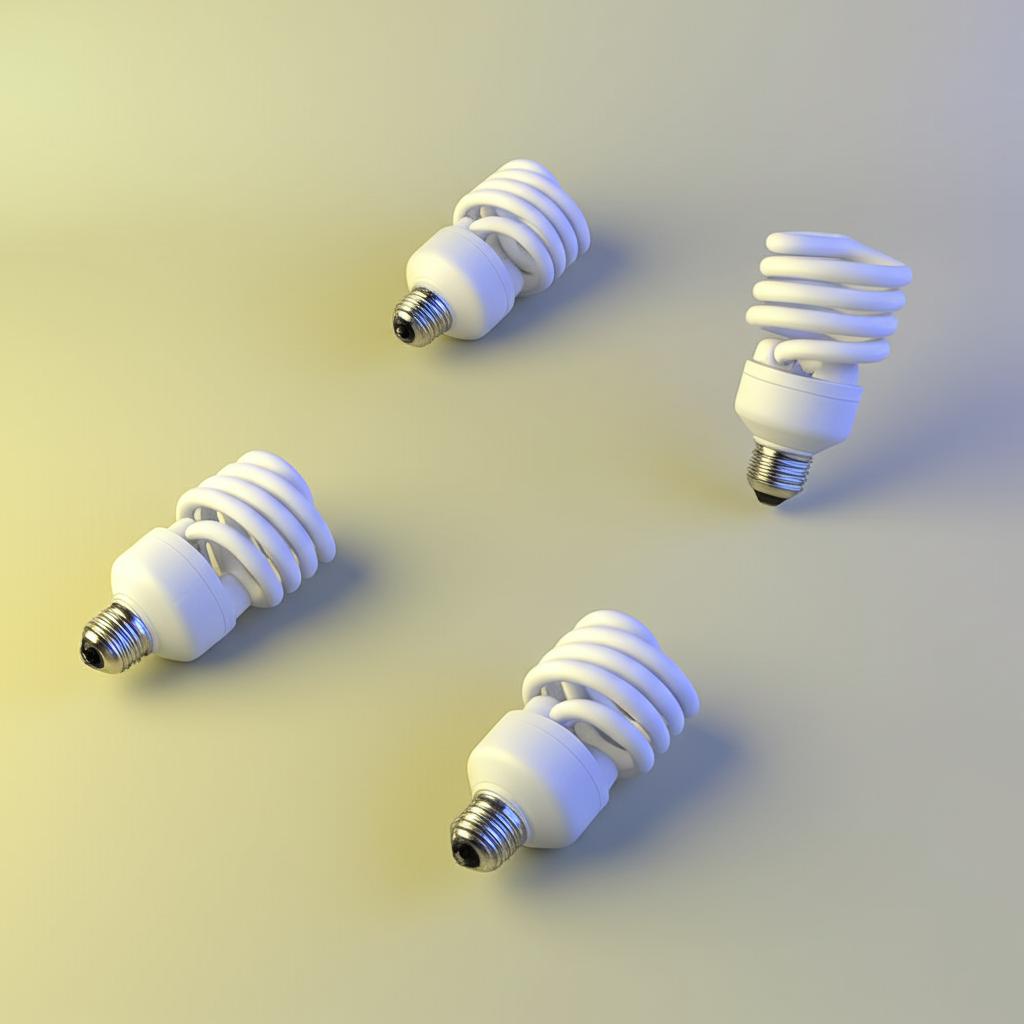 EcoSmart 100-Watt Equivalent A19 Spiral CFL Light Bulbs, Soft White 2700K, 4-Pack