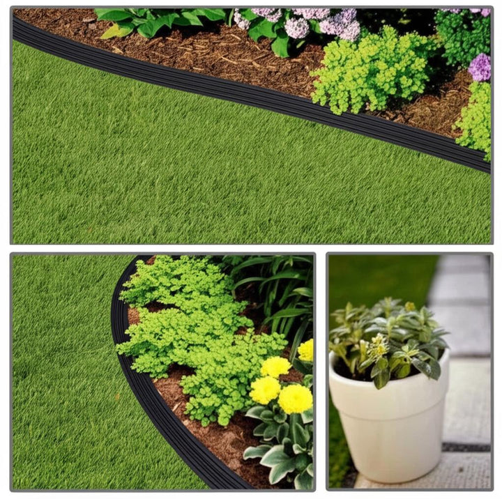 Vigoro Heavy-Duty 100 ft. No-Dig Polyethylene Landscape Edging, Black