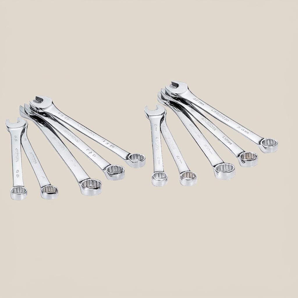 Husky SAE/MM Large Combination Wrench Set (10-Piece)