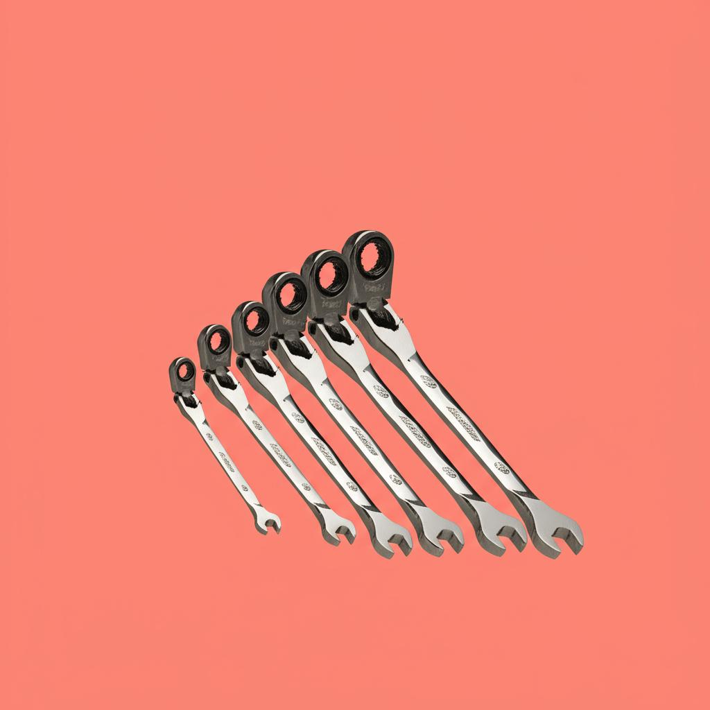 Husky 100-Position Flex-Head Ratcheting Wrench Set SAE (6-Piece)